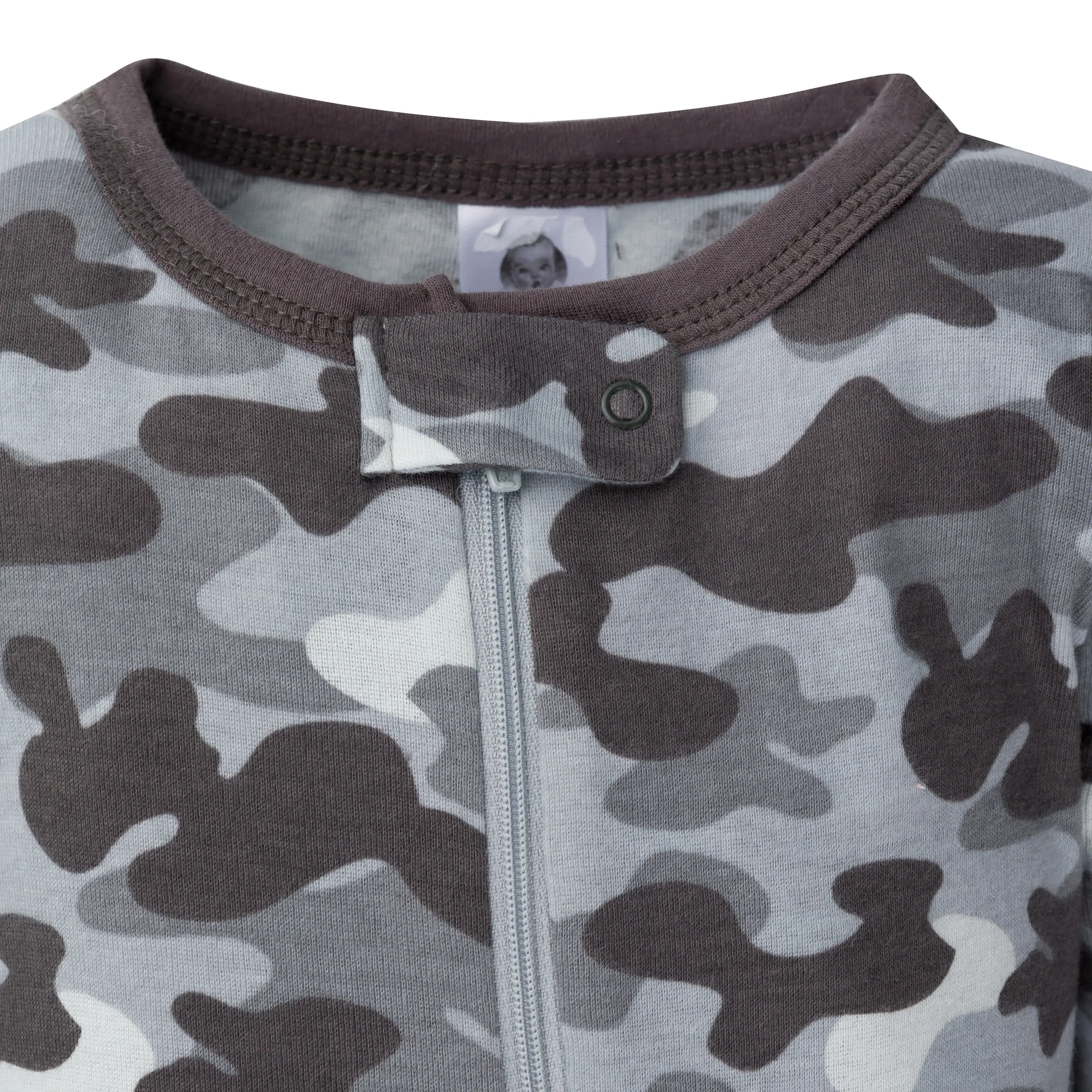 2-Pack Baby & Toddler Boys Camo Snug Fit Footed Cotton Pajamas Gerber Childrenswea