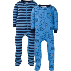 2-Pack Baby & Toddler Boys Dino Snug Fit Footed Cotton Pajamas Gerber Childrenswea