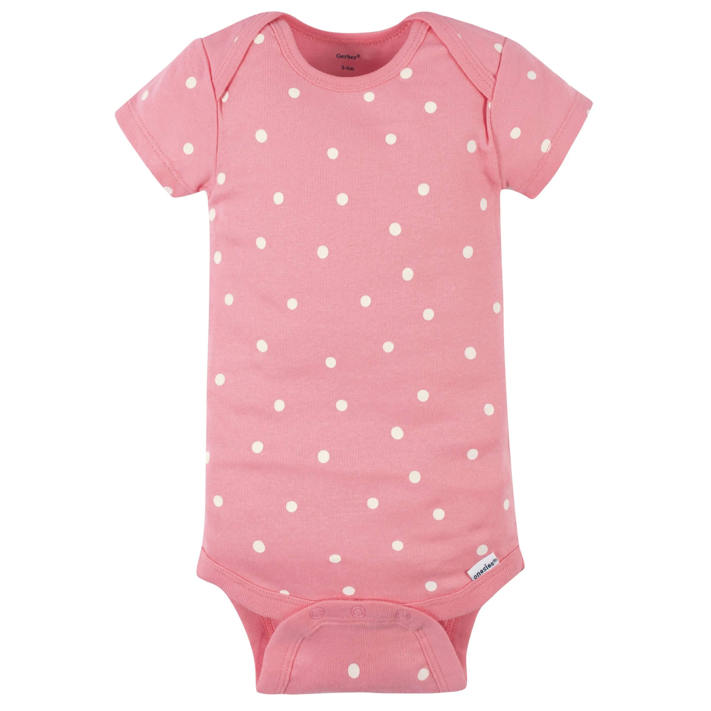 4-Pack Baby Girls Princess Short Sleeve Onesies Bodysuits Gerber Childrenswea