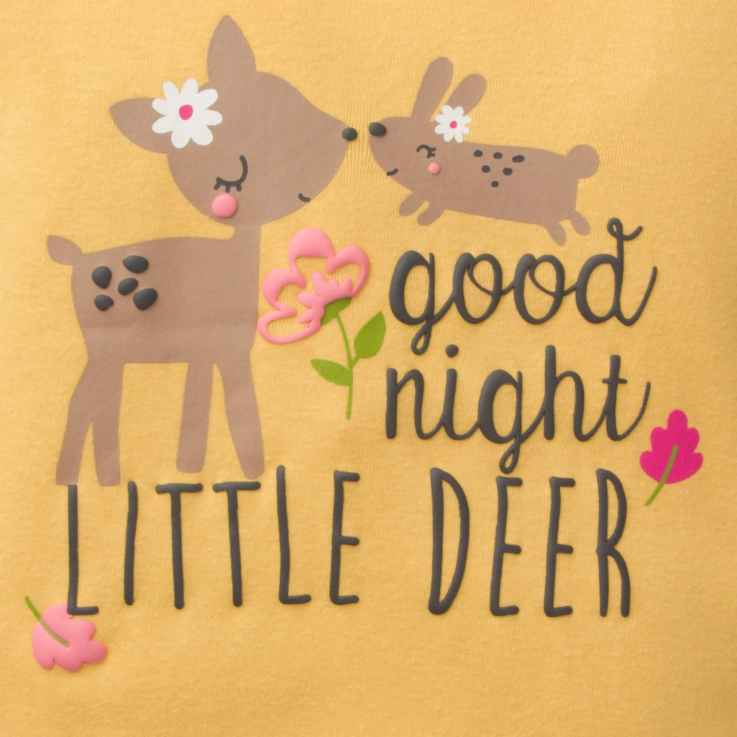 4-Piece Infant & Toddler Girls Deer Snug Fit Cotton Pajamas Gerber Childrenswea