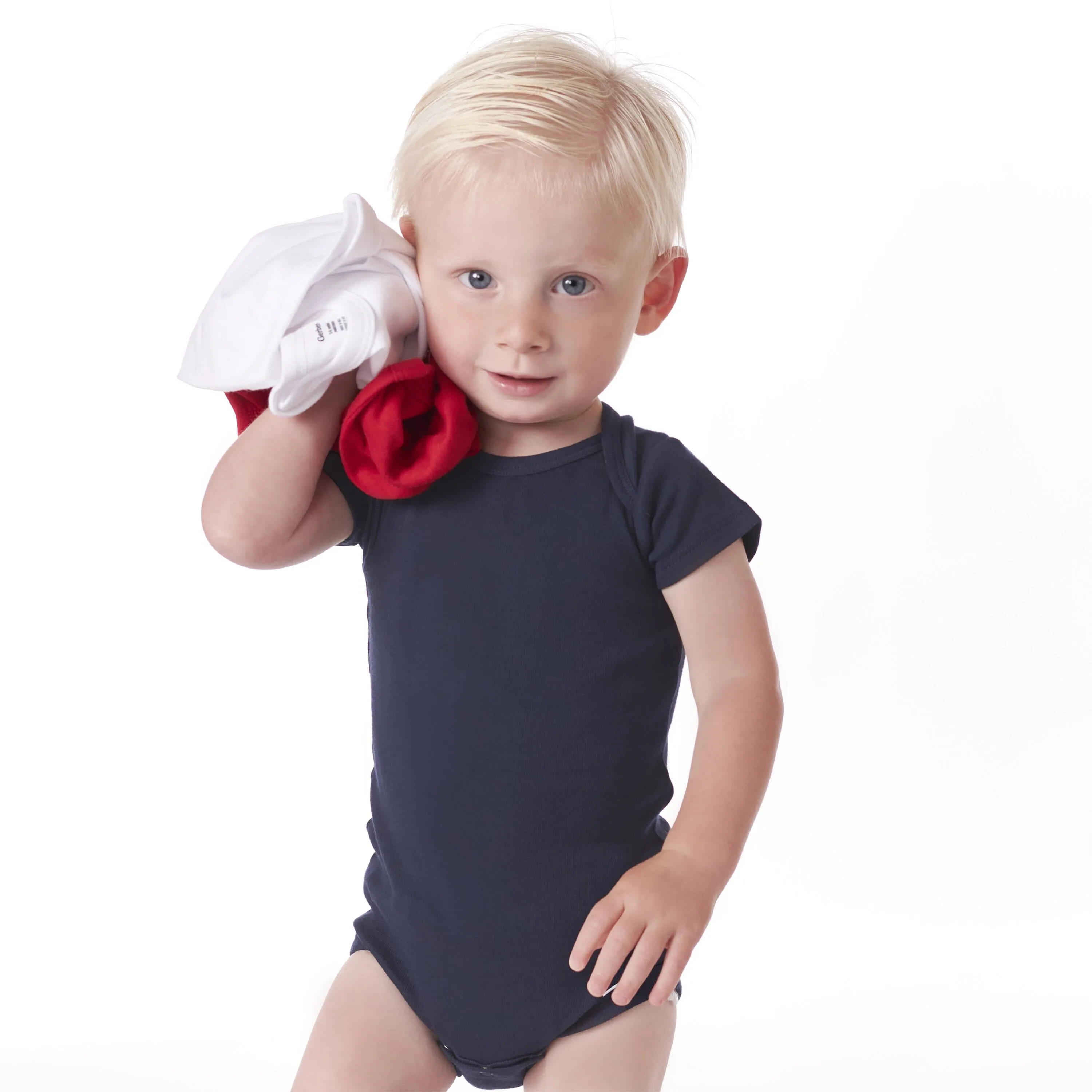 5-Pack Baby Navy Onesies Bodysuits Gerber Childrenswea
