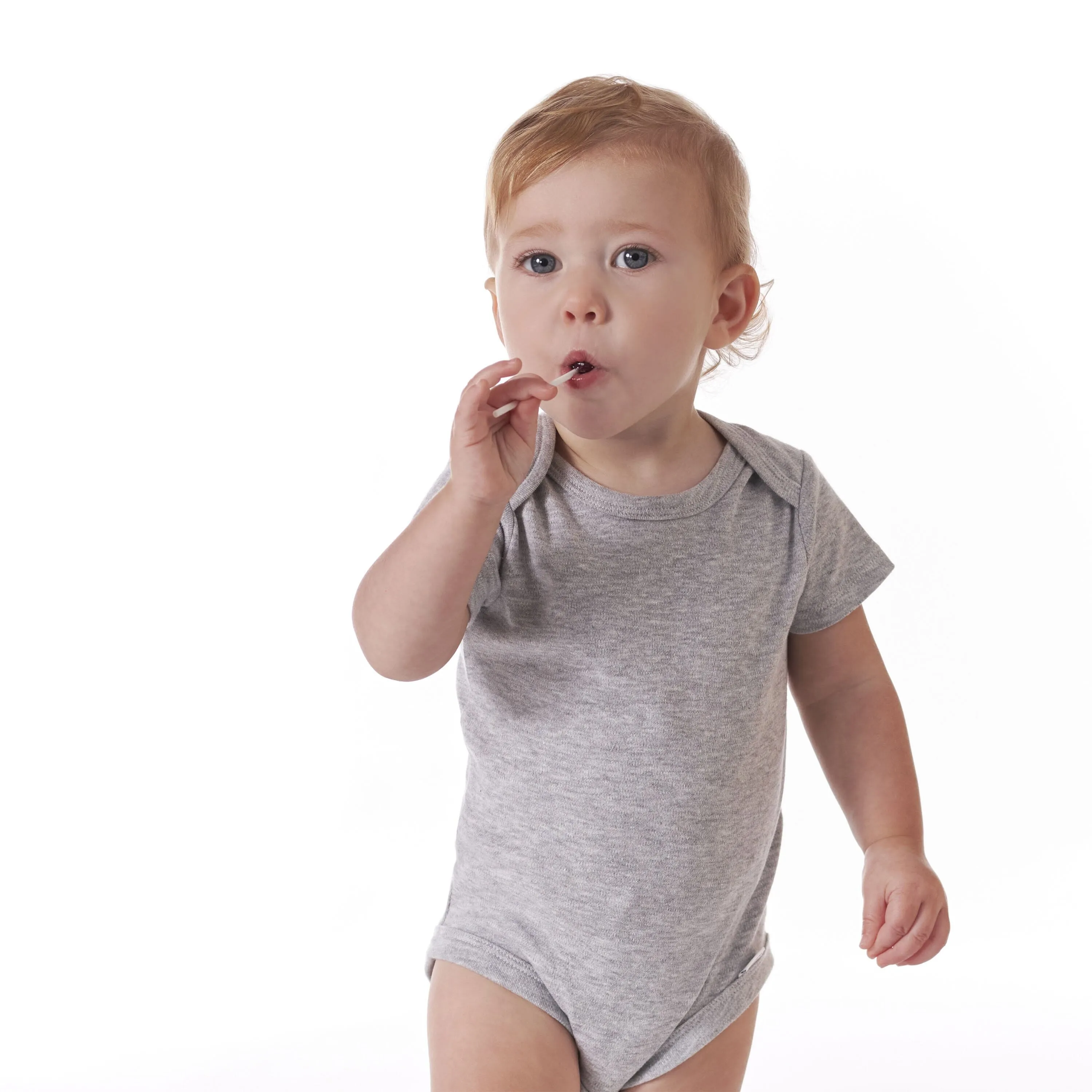 5-Pack Baby Neutral Gray Heather Ribbed Onesies Bodysuits Gerber Childrenswea