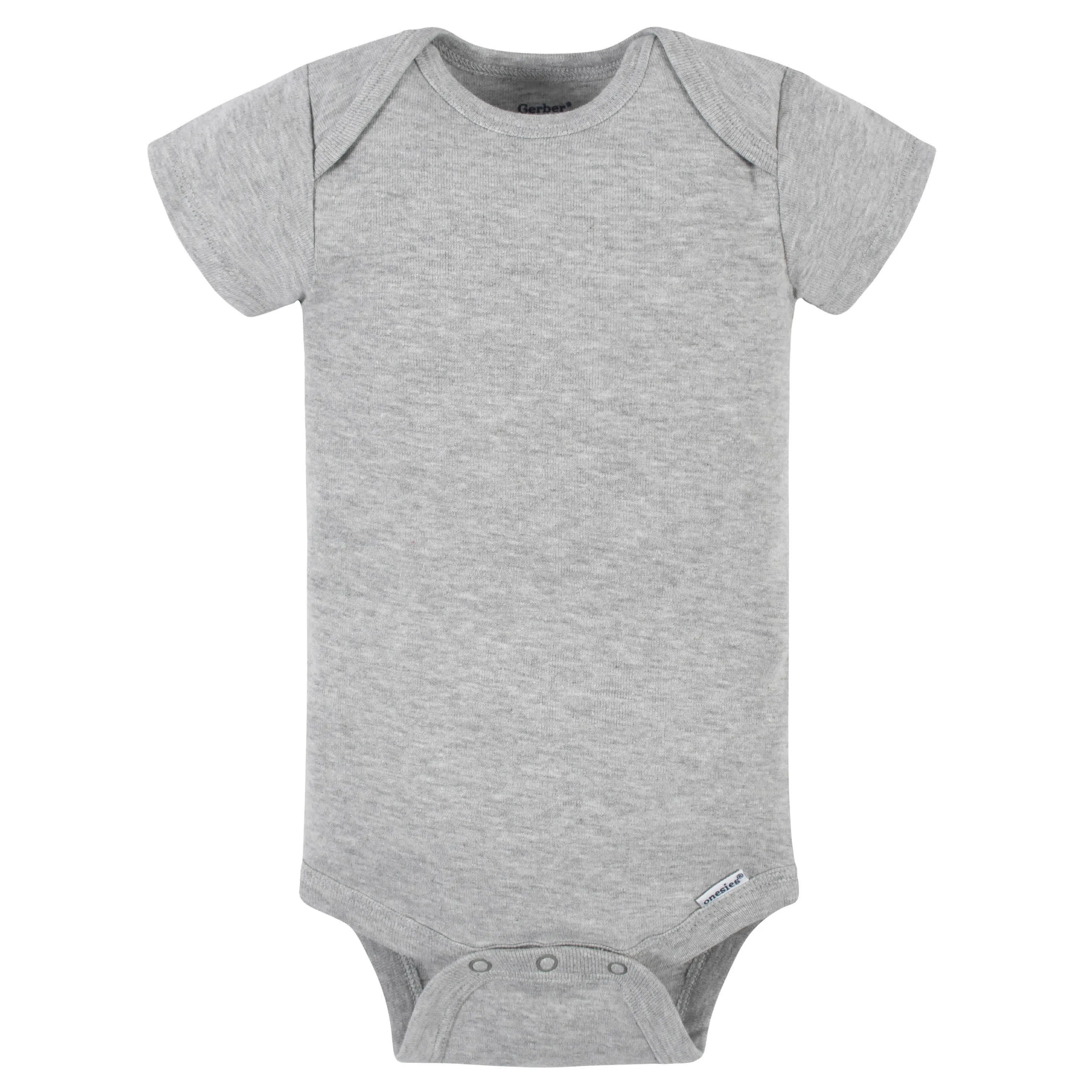5-Pack Baby Neutral Gray Heather Ribbed Onesies Bodysuits Gerber Childrenswea
