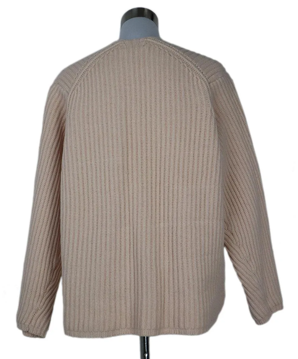 Acne Studios Pink Ribbed Wool Sweater sz 4
