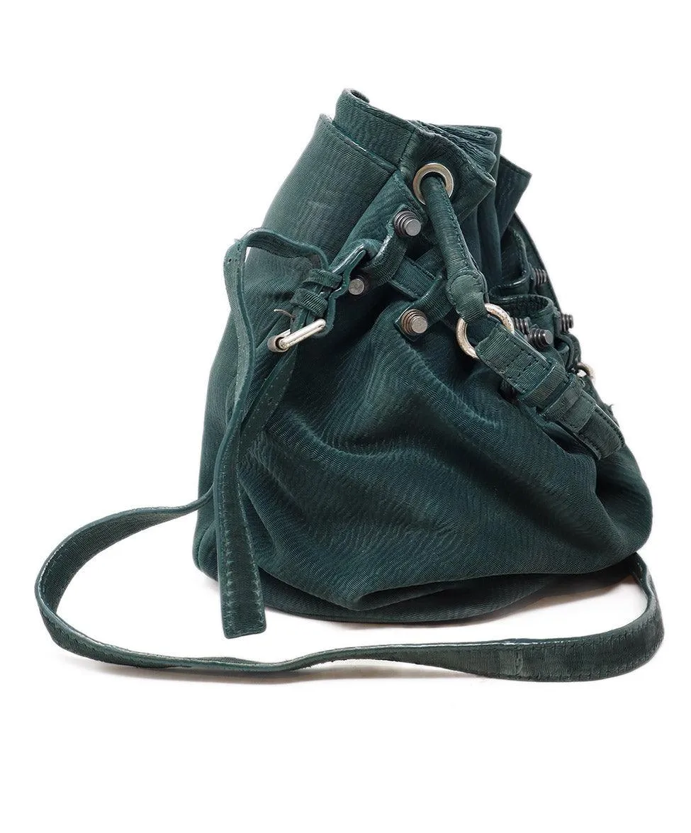 Alexander Wang Dark Green Studded Diego Bag