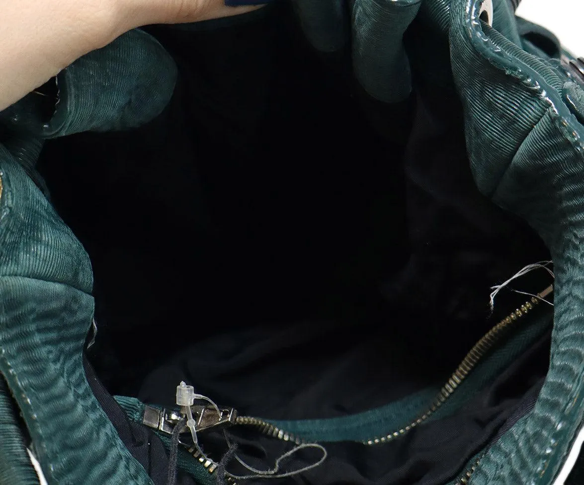 Alexander Wang Dark Green Studded Diego Bag