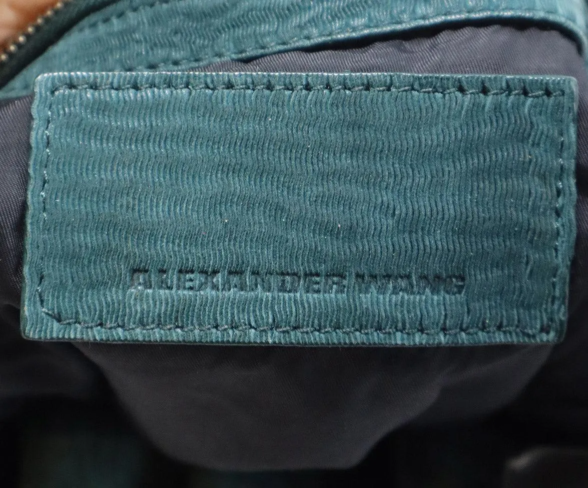 Alexander Wang Dark Green Studded Diego Bag