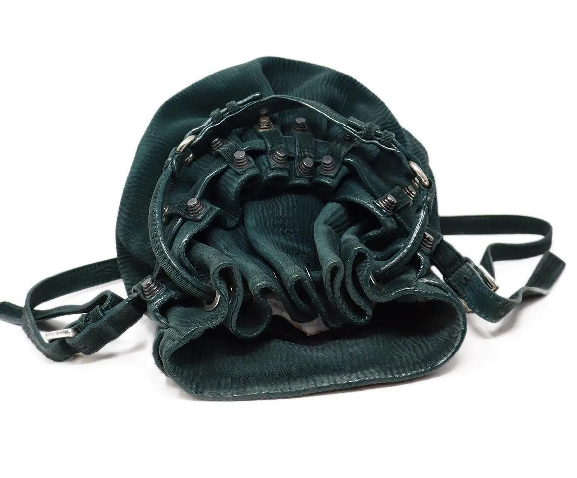 Alexander Wang Dark Green Studded Diego Bag