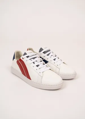 Baskets homme asymtriques - SAINT JAMES x Caval (BLANC/ROUGE)