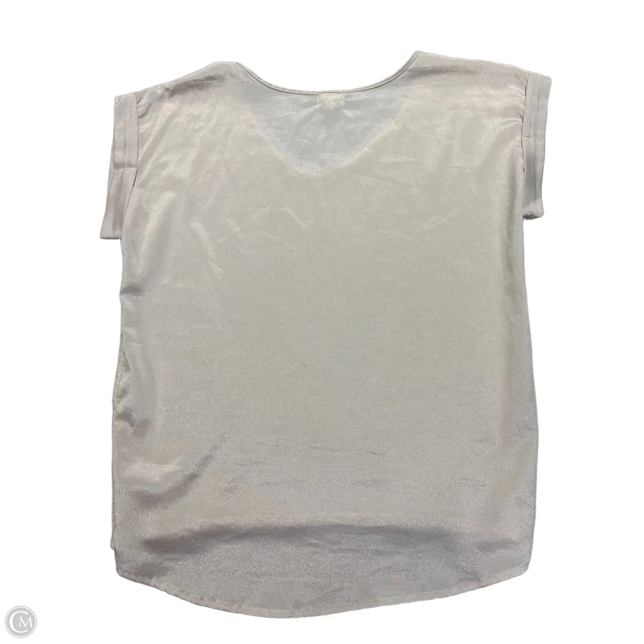 Blouse Short Sleeve By One Clothing In Cream, Size: M