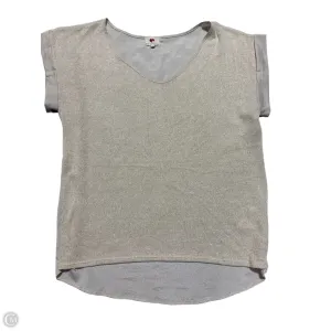 Blouse Short Sleeve By One Clothing In Cream, Size: M