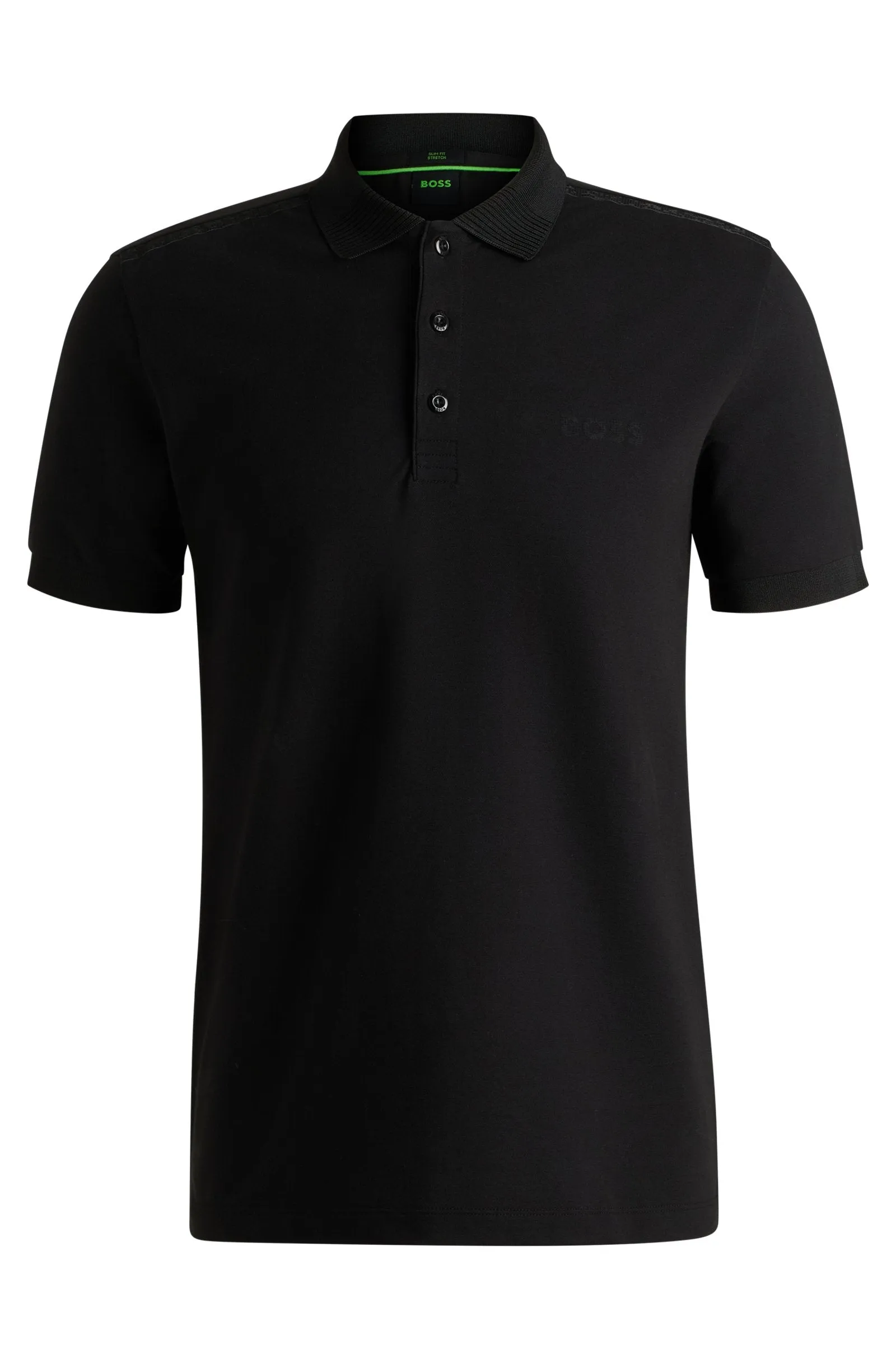 Boss Slim-Fit Polo Shirt With Hologram-Effect Trims - Men