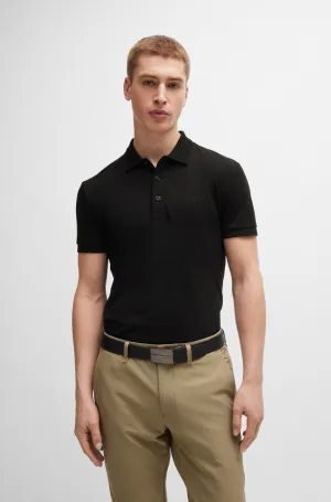 Boss Slim-Fit Polo Shirt With Mesh Logo - Men