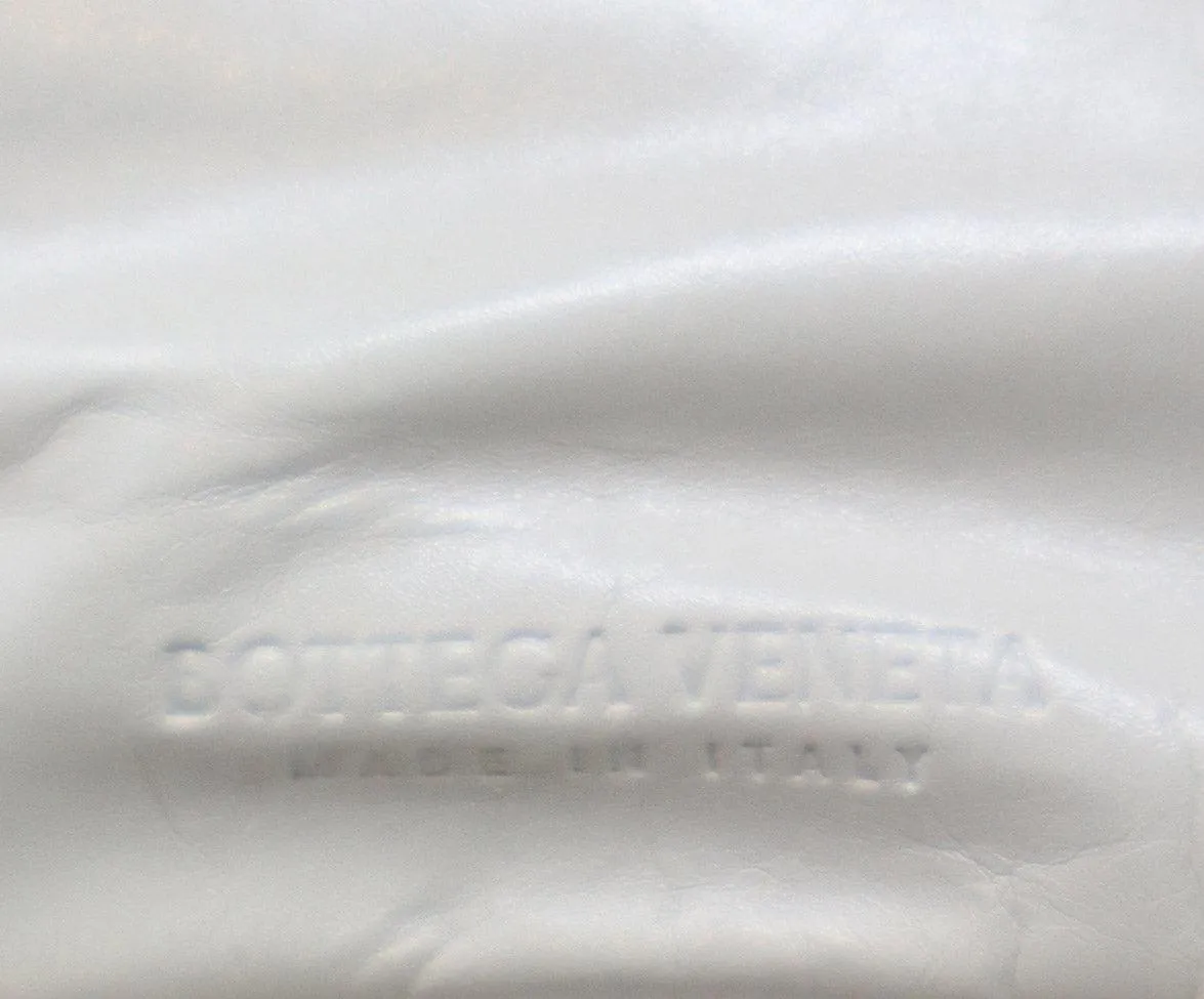 Bottega Veneta Ivory Leather Clutch