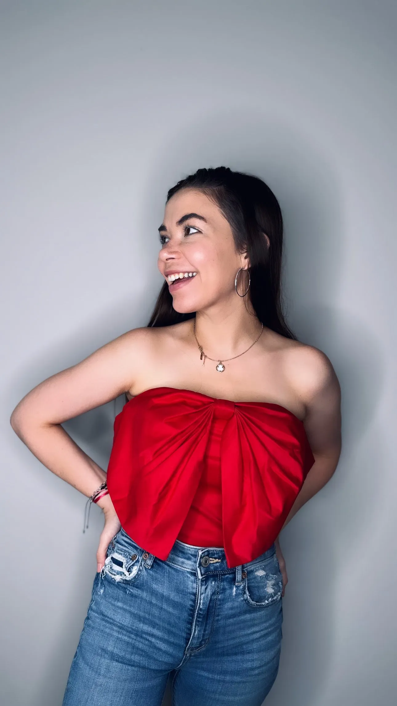 Bow Pear Top