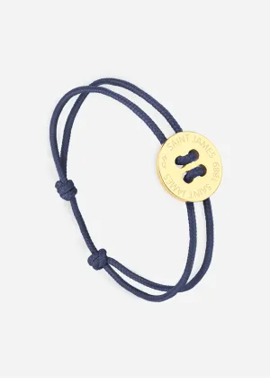 Bracelet lien Bouton - SAINT JAMES x Le Vent  la franaise (OR/MARINE)