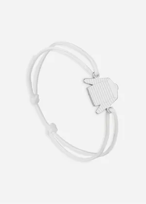 Bracelet lien Marinire - SAINT JAMES x Le Vent  la franaise (ARGENT/BLANC)