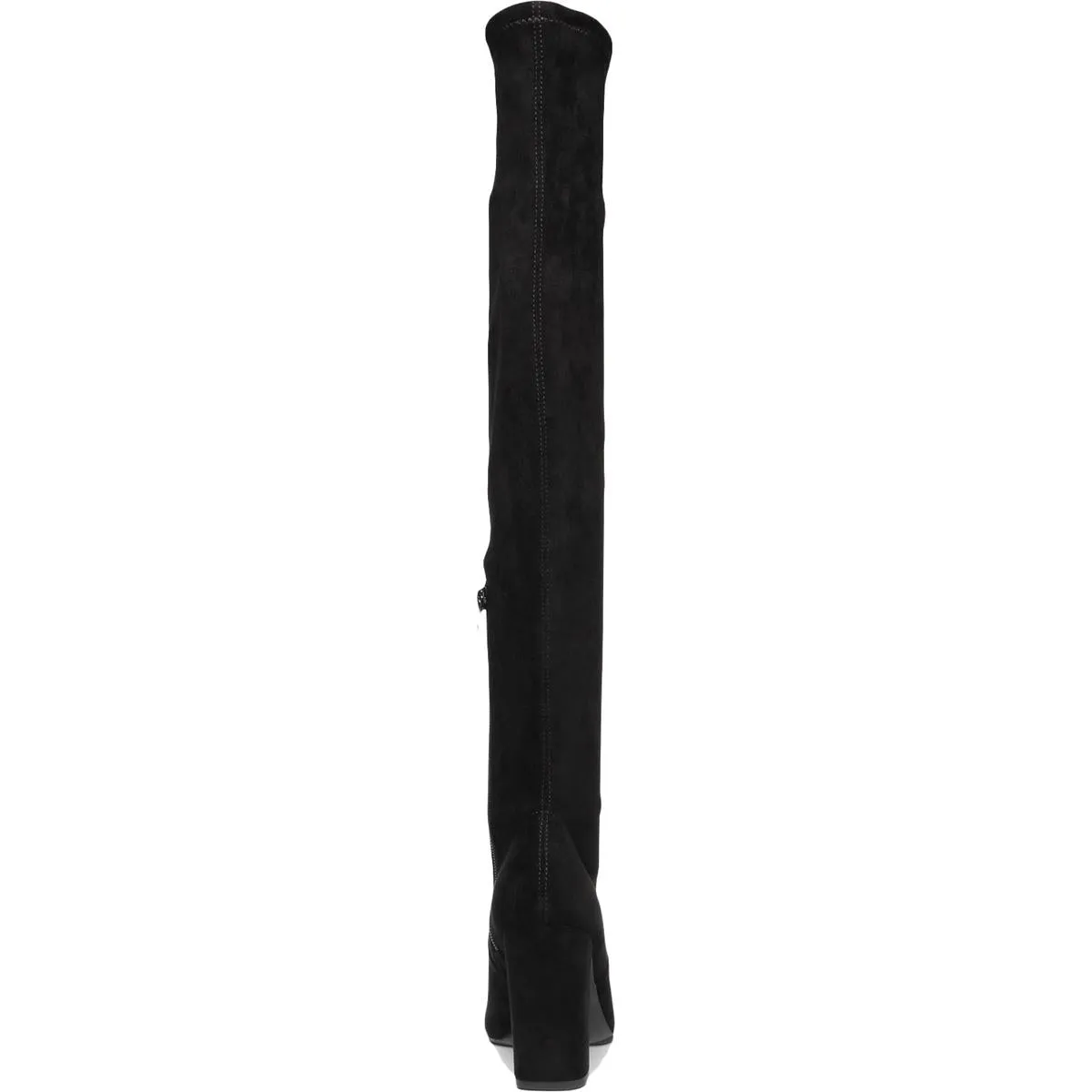 Bravy Womens Microsuede Block Heel Over-The-Knee Boots