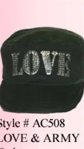 Brokedown Love Cadet Hat in Black or Olive