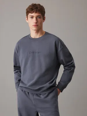 Calvin Klein COTTON FLEECE Mens Sweatshirt Turbulence / Ink