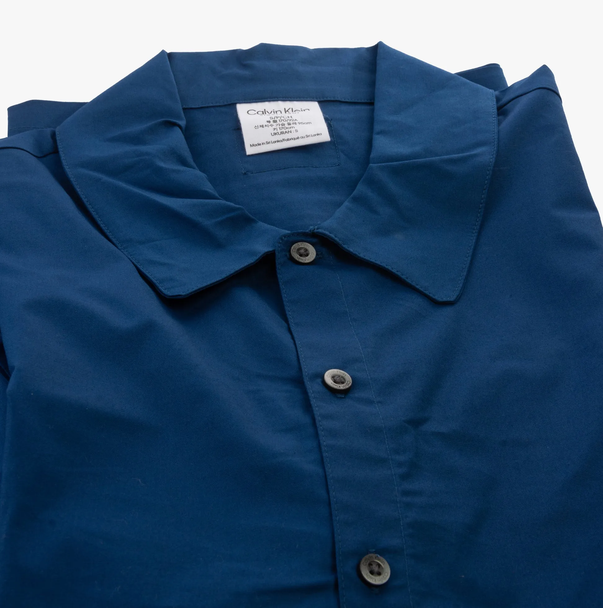 Calvin Klein PURE COTTON SLEEP Short Pyjama Set Mens Navy Peony