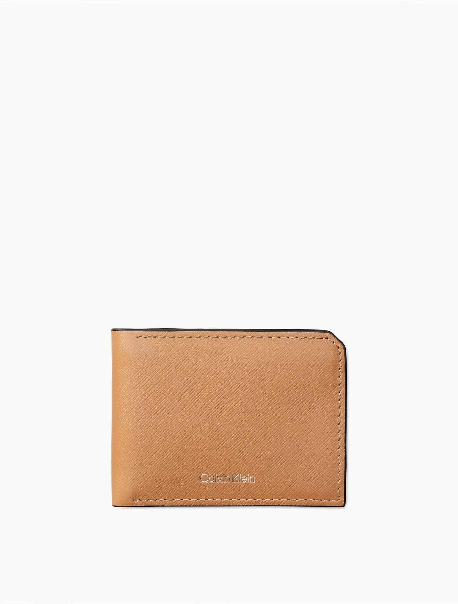 Calvin Klein Saffiano Leather Slim Bifold Wallet - Men