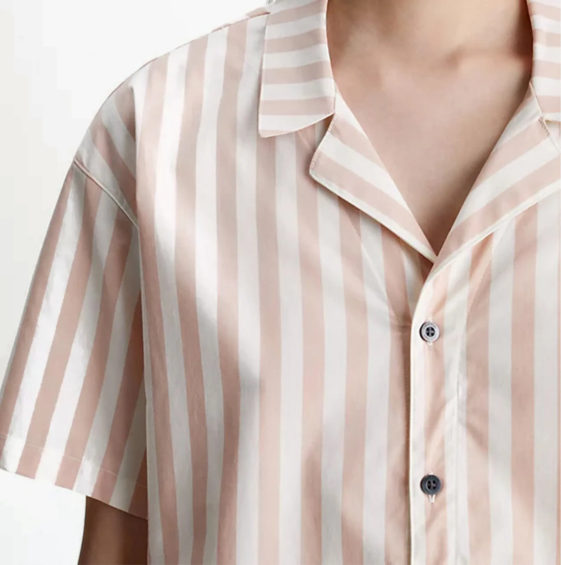 Calvin Klein S/S SHORT SET FRN Womens Pyjamas Chambray Stripe/Ash Rose