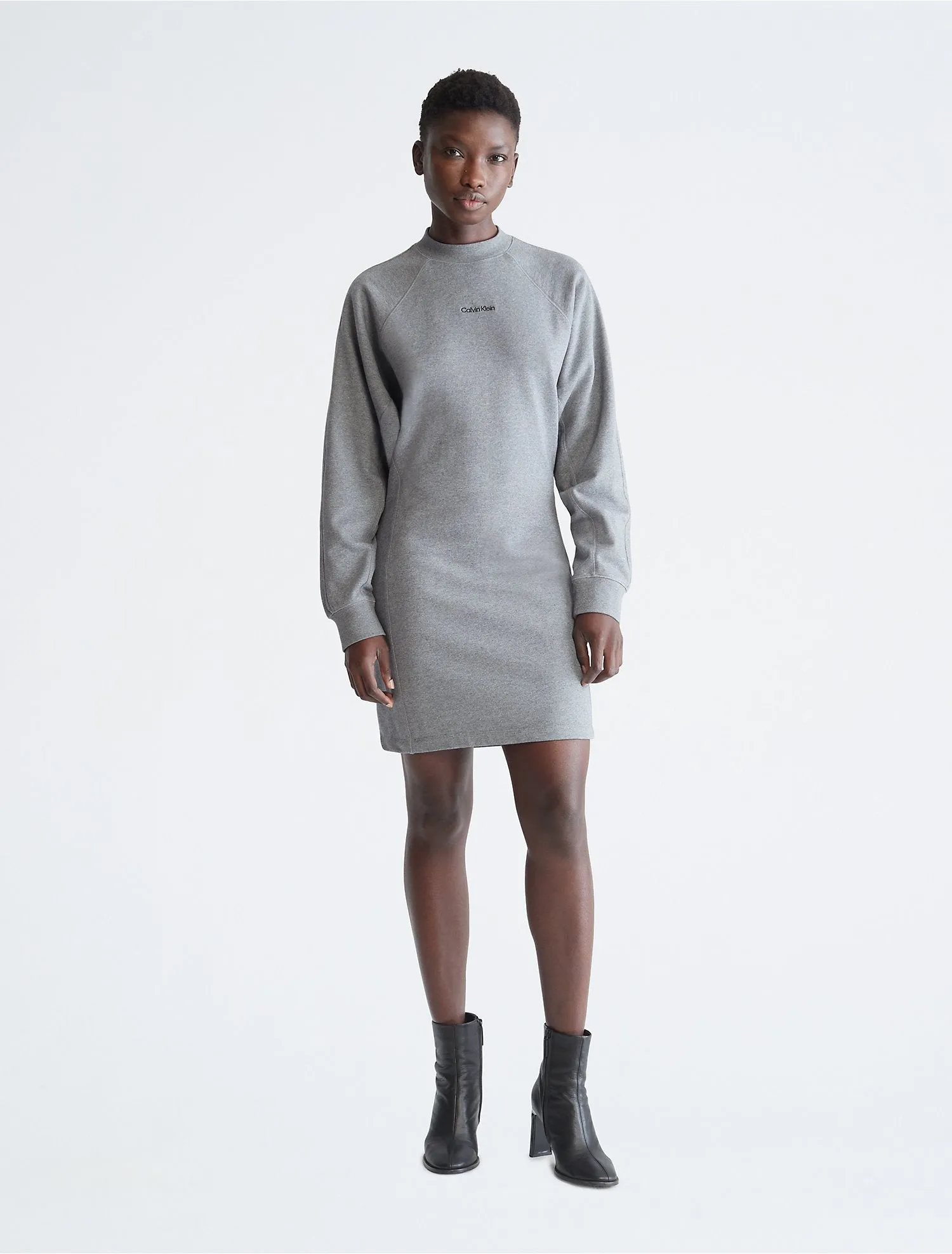Calvin Klein Standard Logo Sweatshirt Dress - Women