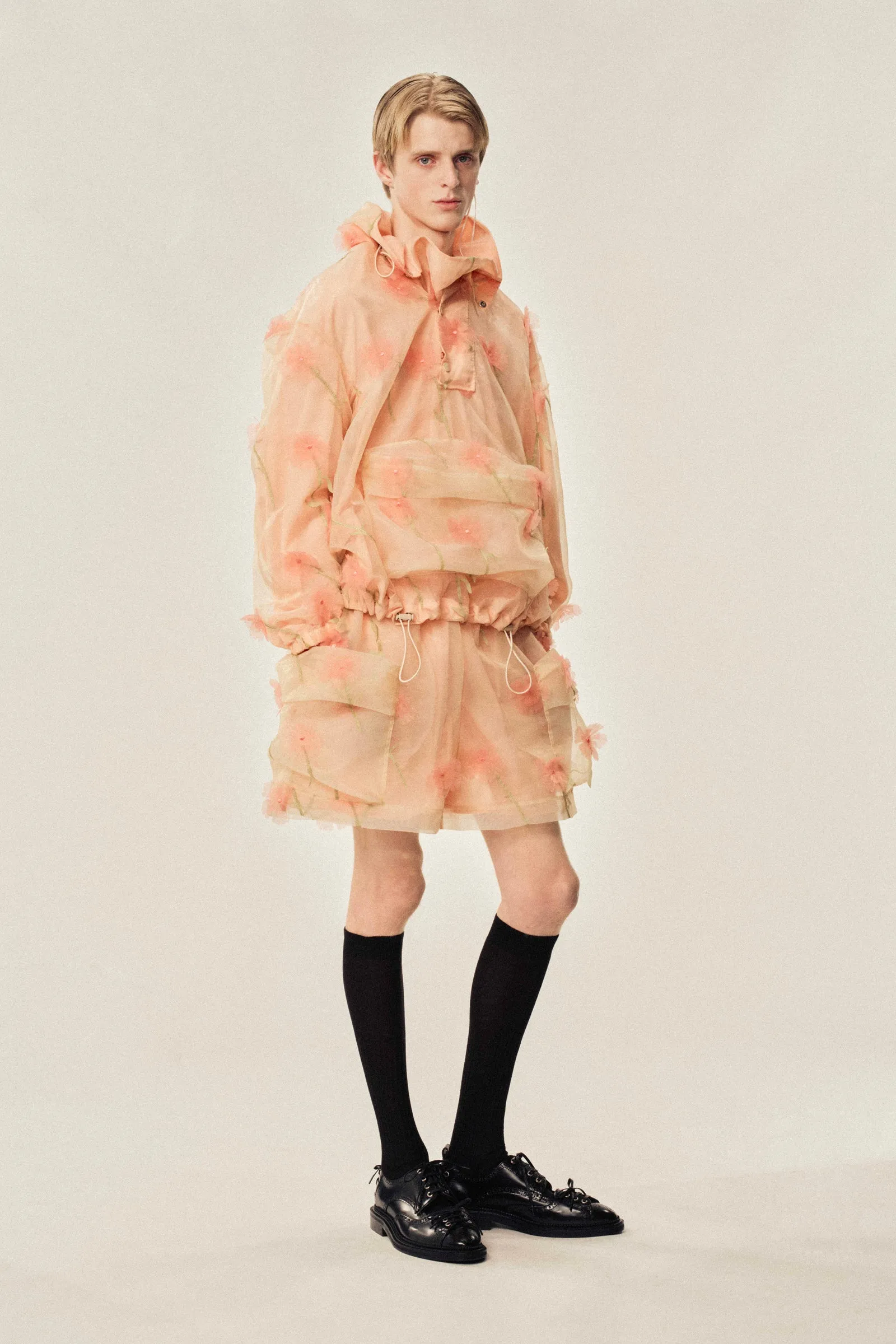 Carnation Organza Cagoule