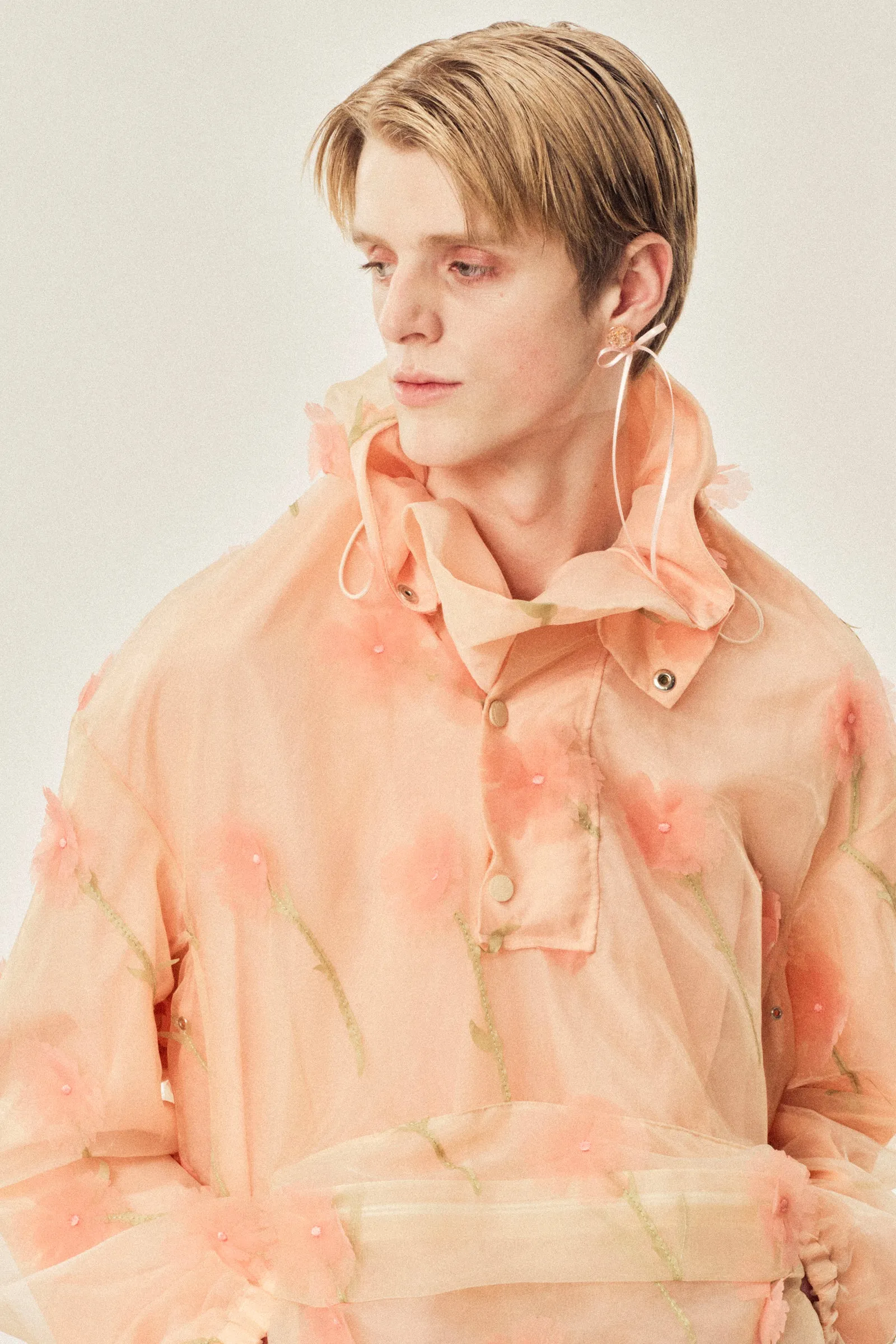 Carnation Organza Cagoule