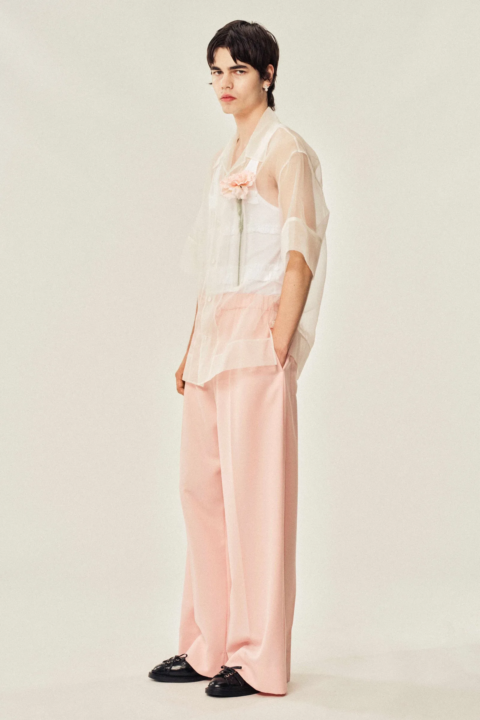 Carnation Pocket Boxy Shirt