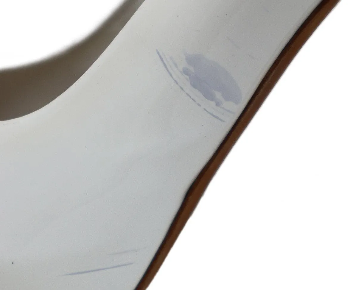 Chanel B&W Patent Leather Platform Heels sz 11