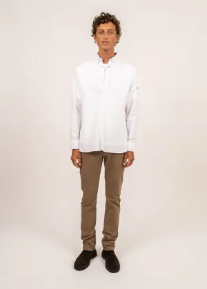 Chemise classique Oran - en dobby de coton biologique (BLANC)