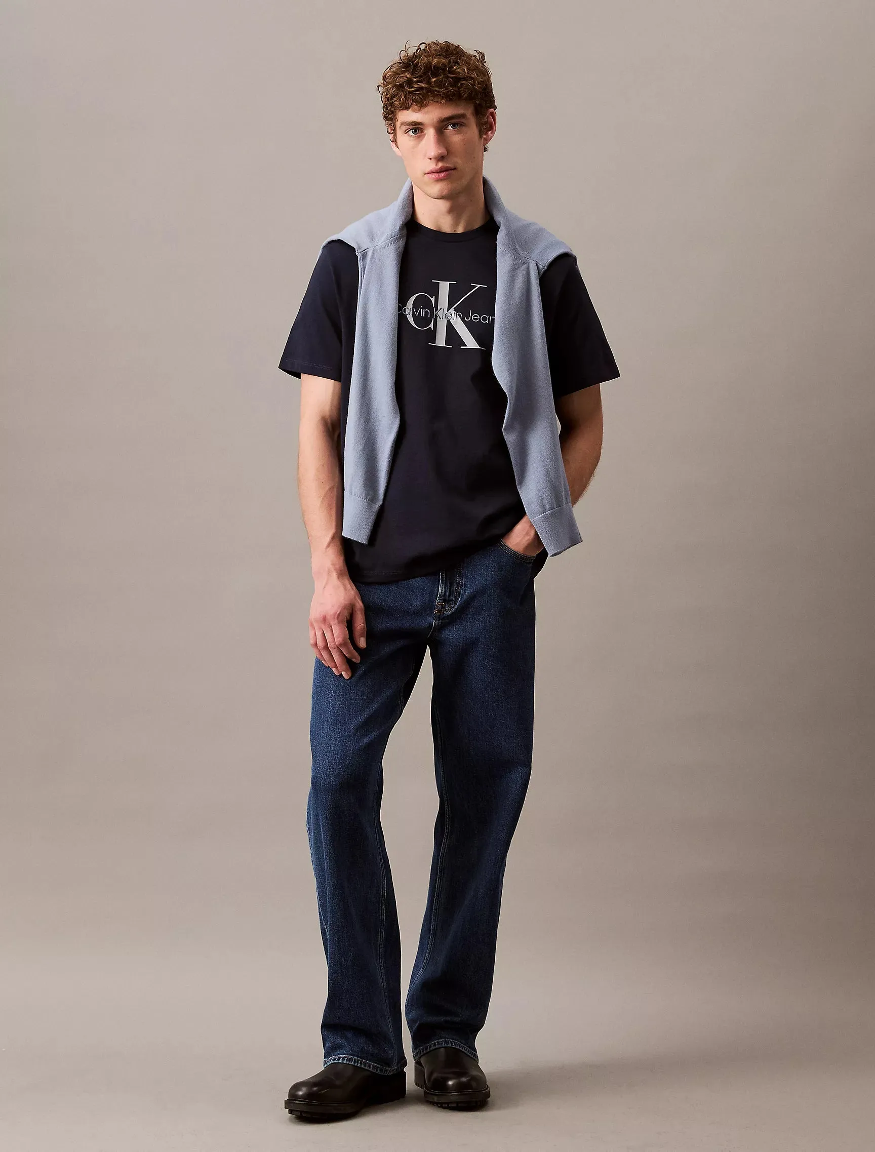 CK Monogram Logo Tee - Men