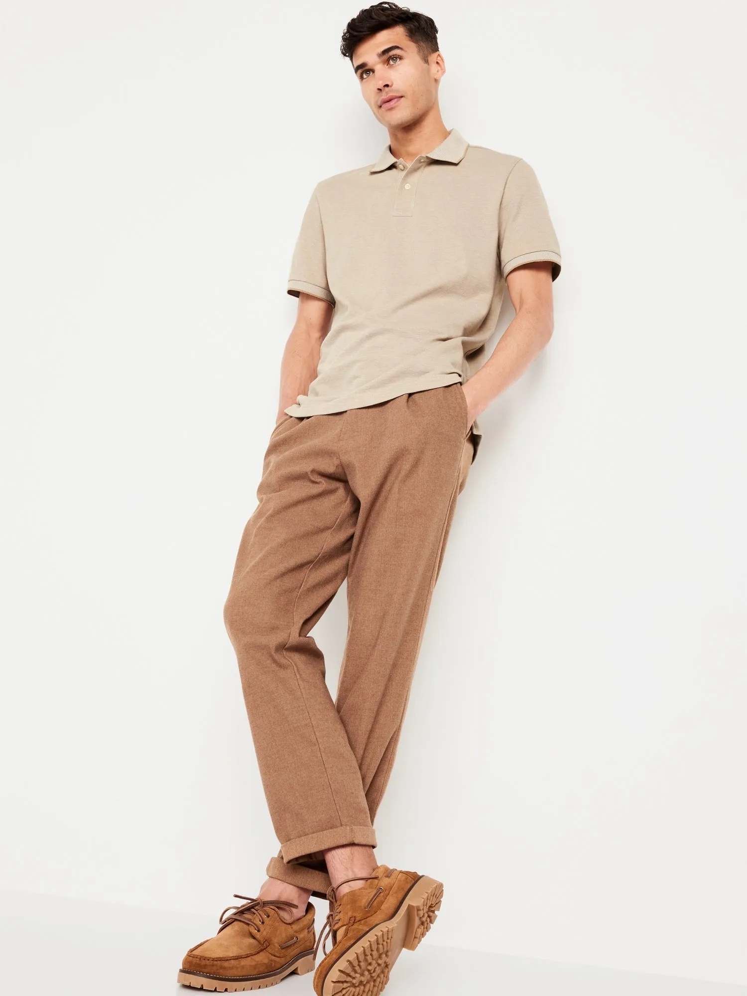 Classic Fit Pique Polo For Men