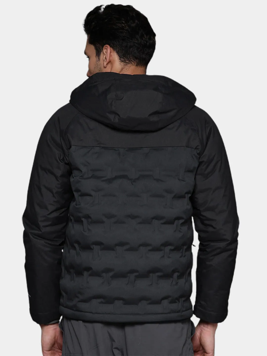 Columbia Men Black Omni-Heat Infinity Grand Trek II Hooded Down Jacket