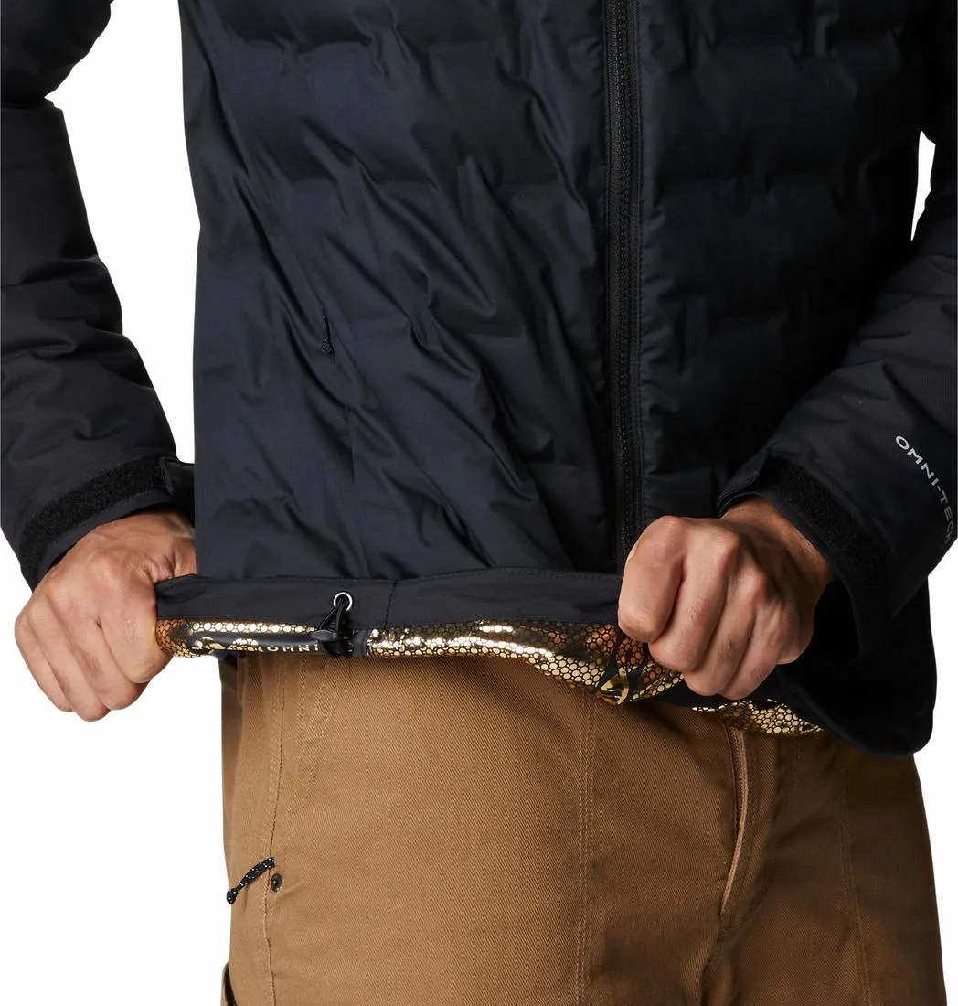 Columbia Men Black Omni-Heat Infinity Grand Trek II Hooded Down Jacket