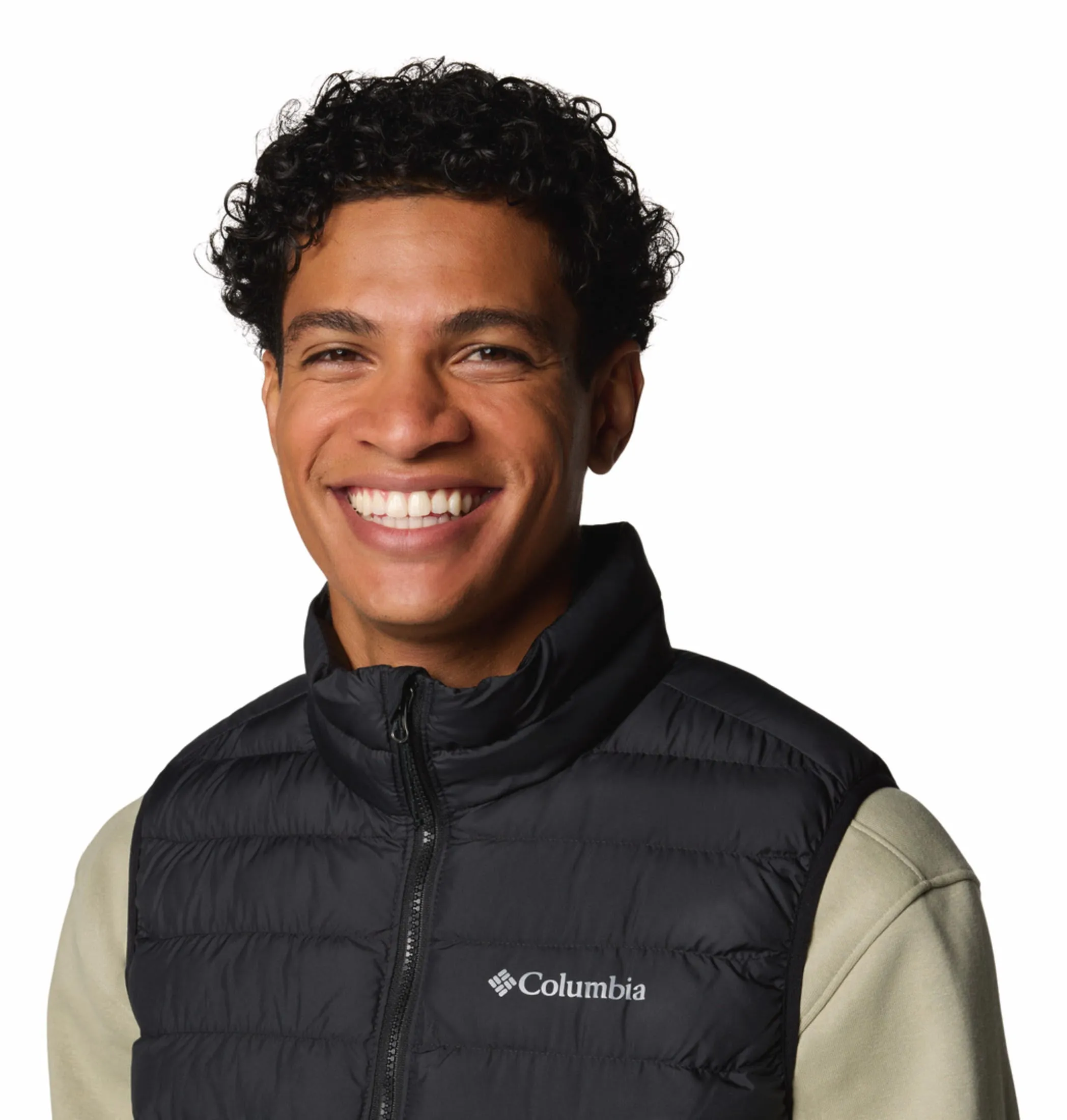 Columbia Men Black Omni-Heat Reflective Powder Lite II Vest