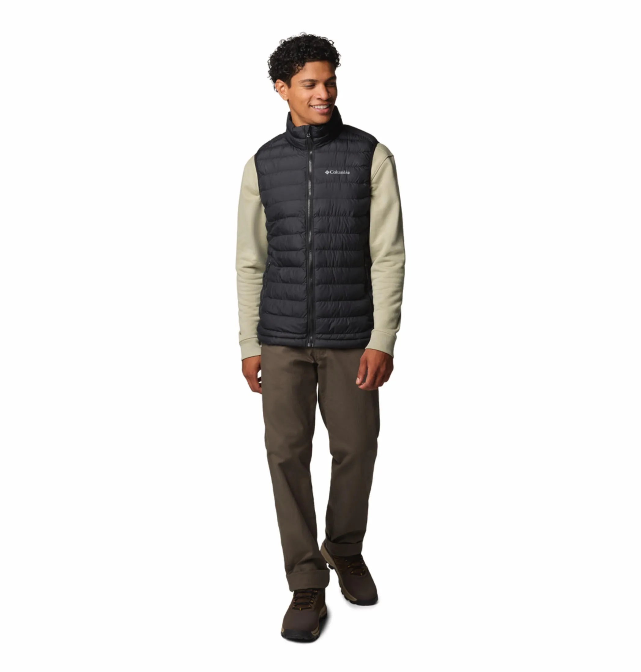 Columbia Men Black Omni-Heat Reflective Powder Lite II Vest