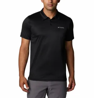 Columbia Men Black Omni-Wick Hike Polo Tshirt