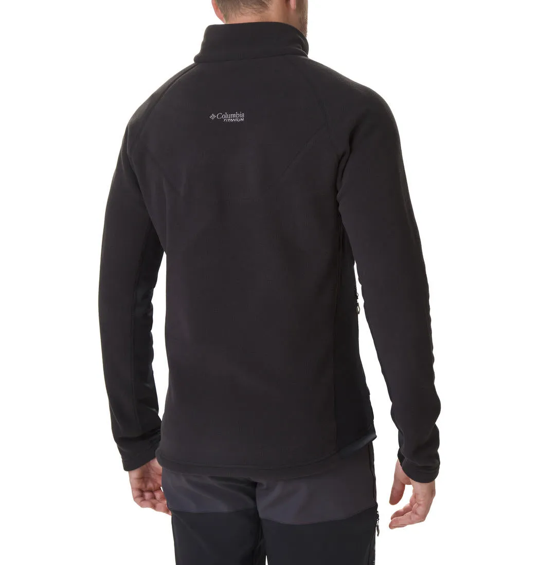 Columbia Men Black Omni-Wick Titan Pass 2.0 II Fleece Jacket