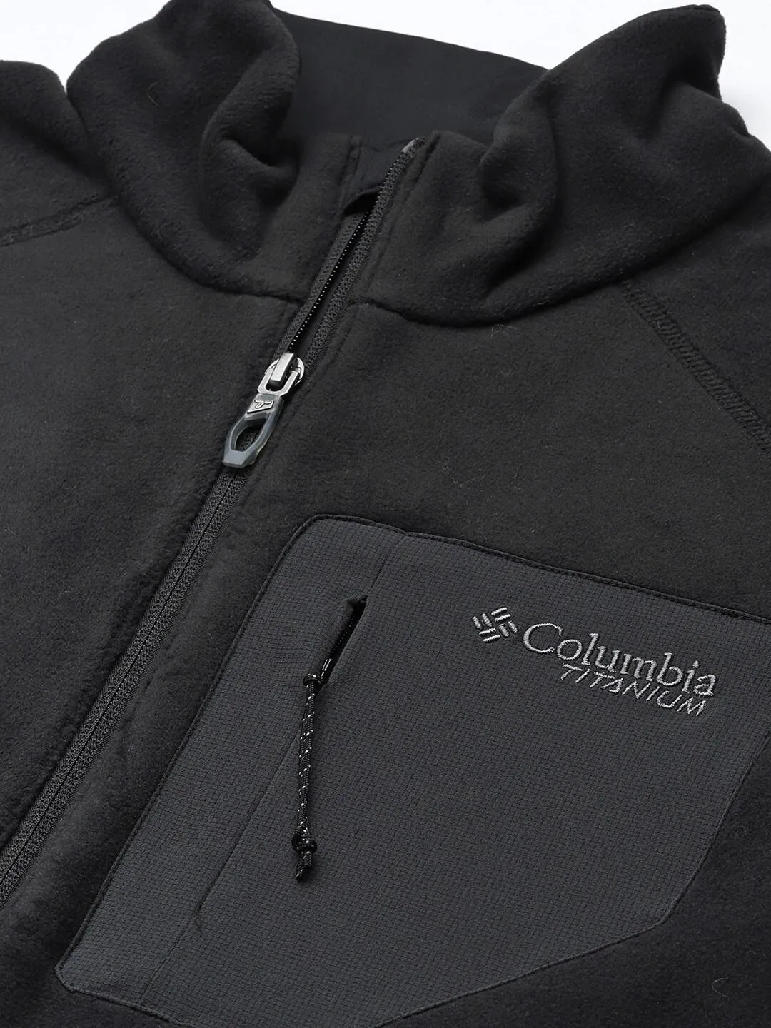 Columbia Men Black Omni-Wick Titan Pass 2.0 II Fleece Jacket