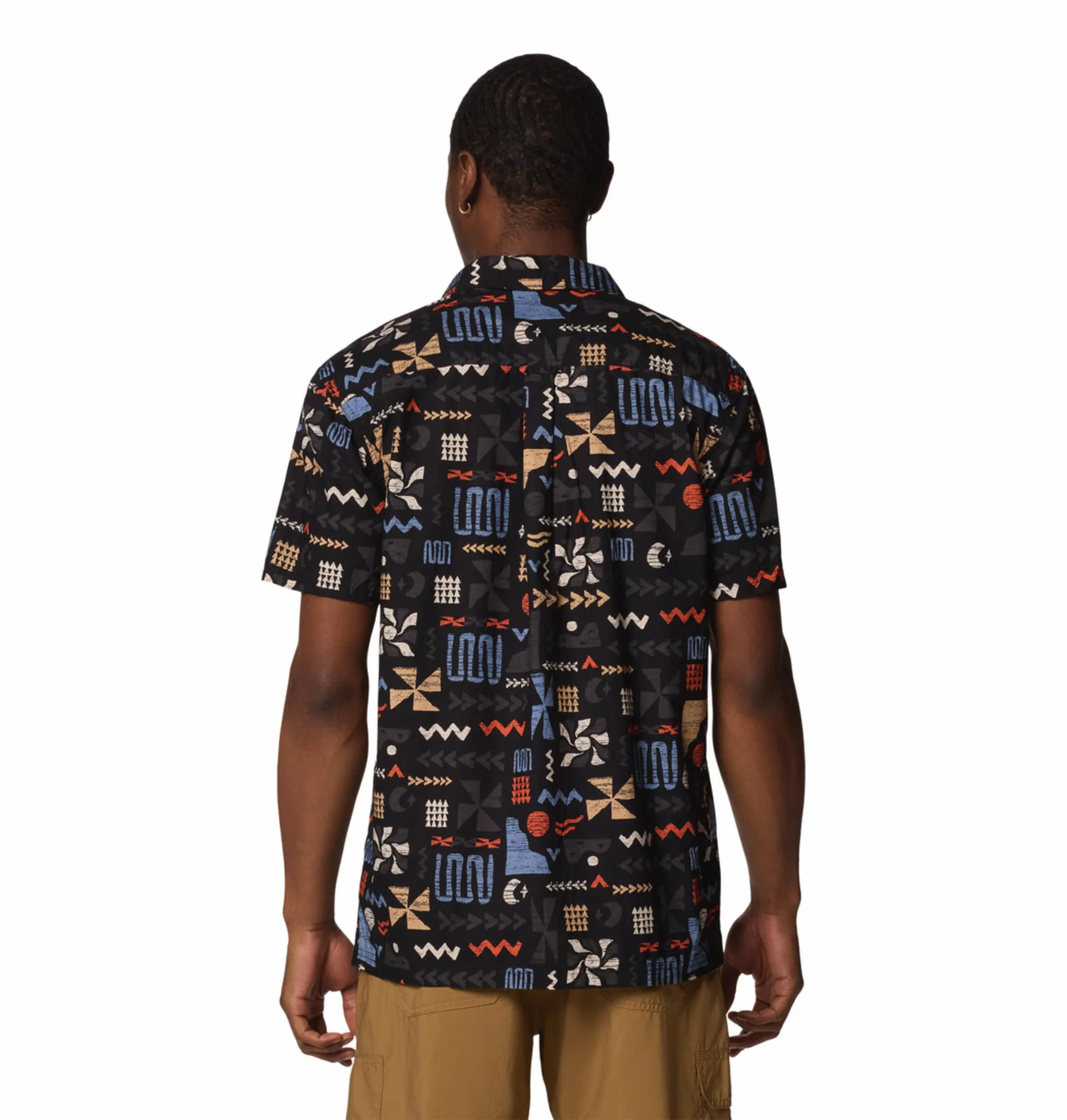 Columbia Men Black Pine Canyon Short Sleeve Shirt