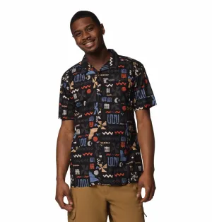 Columbia Men Black Pine Canyon Short Sleeve Shirt