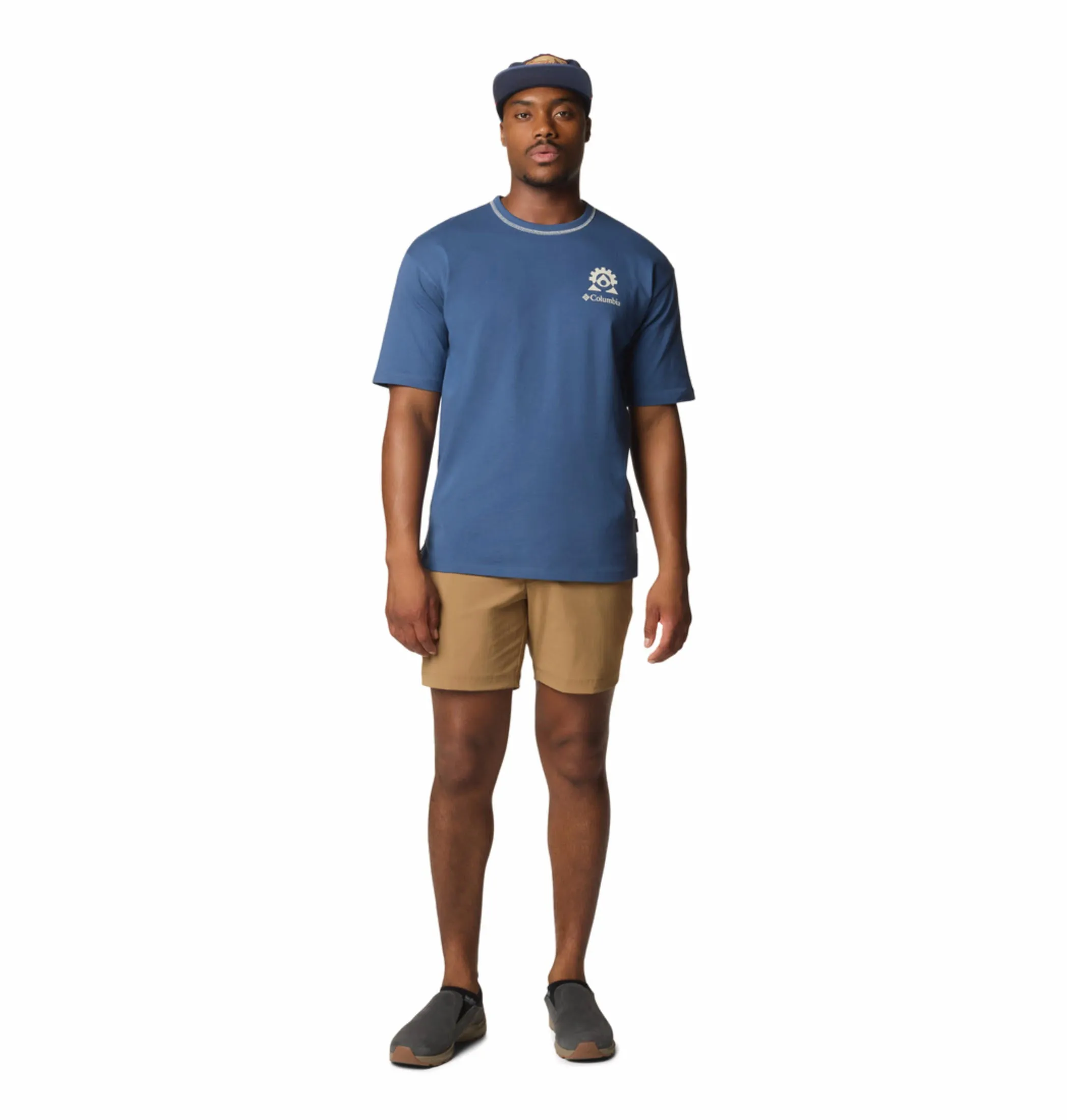 Columbia Men Blue Landroamer Crew Tshirt