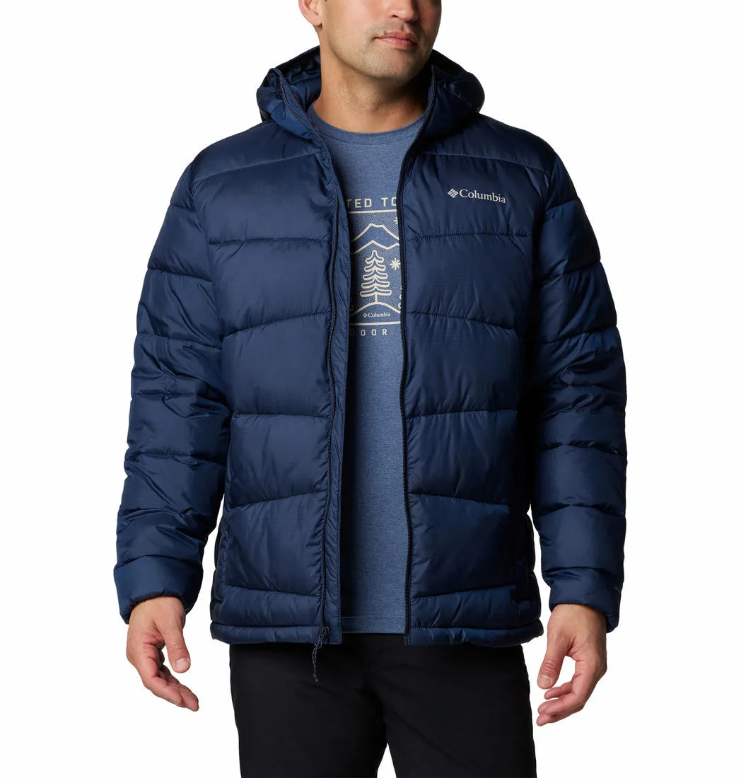 Columbia Men Blue Omni-Heat Reflective Fivemile Butte II Hooded Jacket