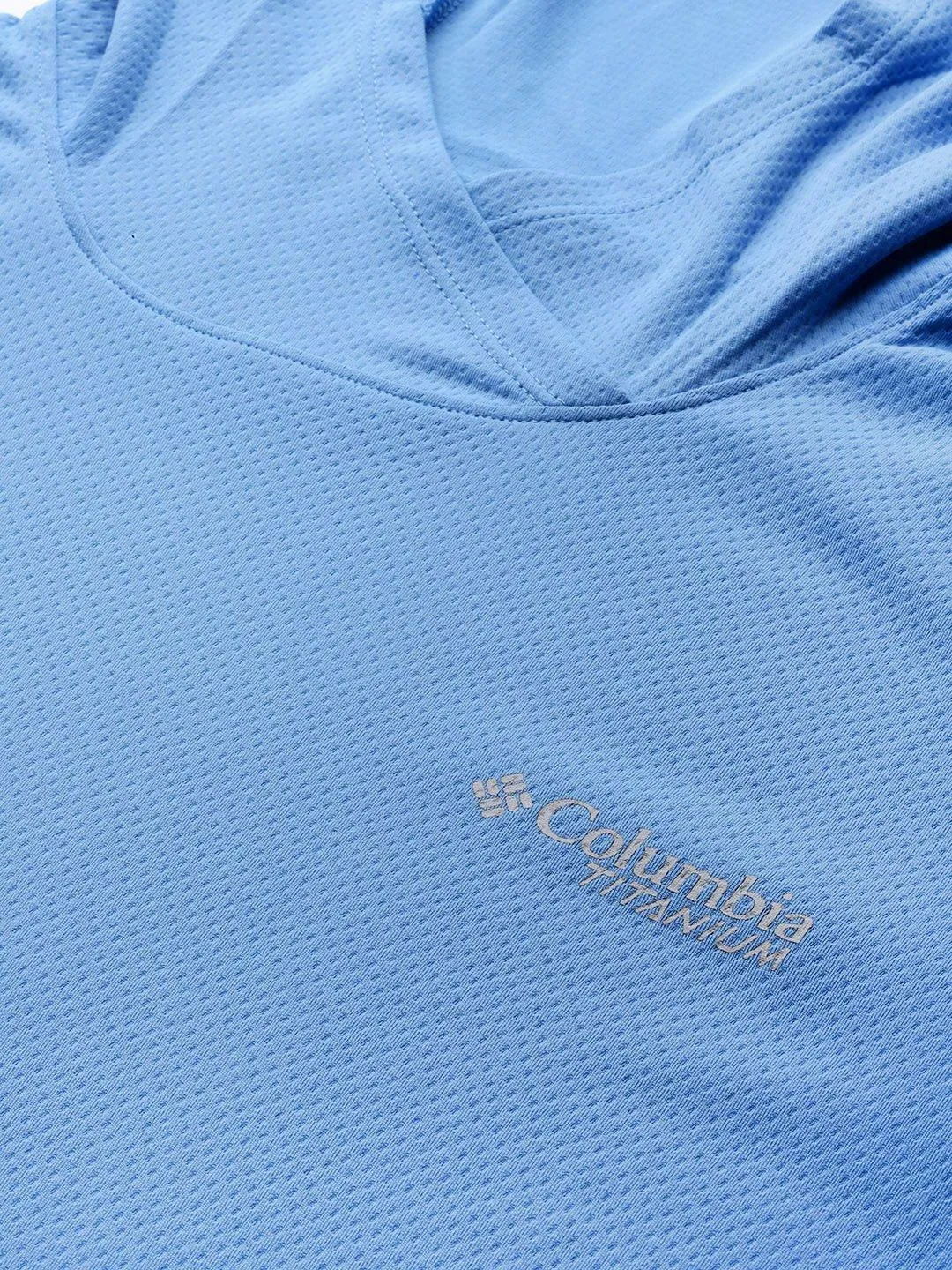 Columbia Men Blue Omni-Shade Summit Valley Hoodie