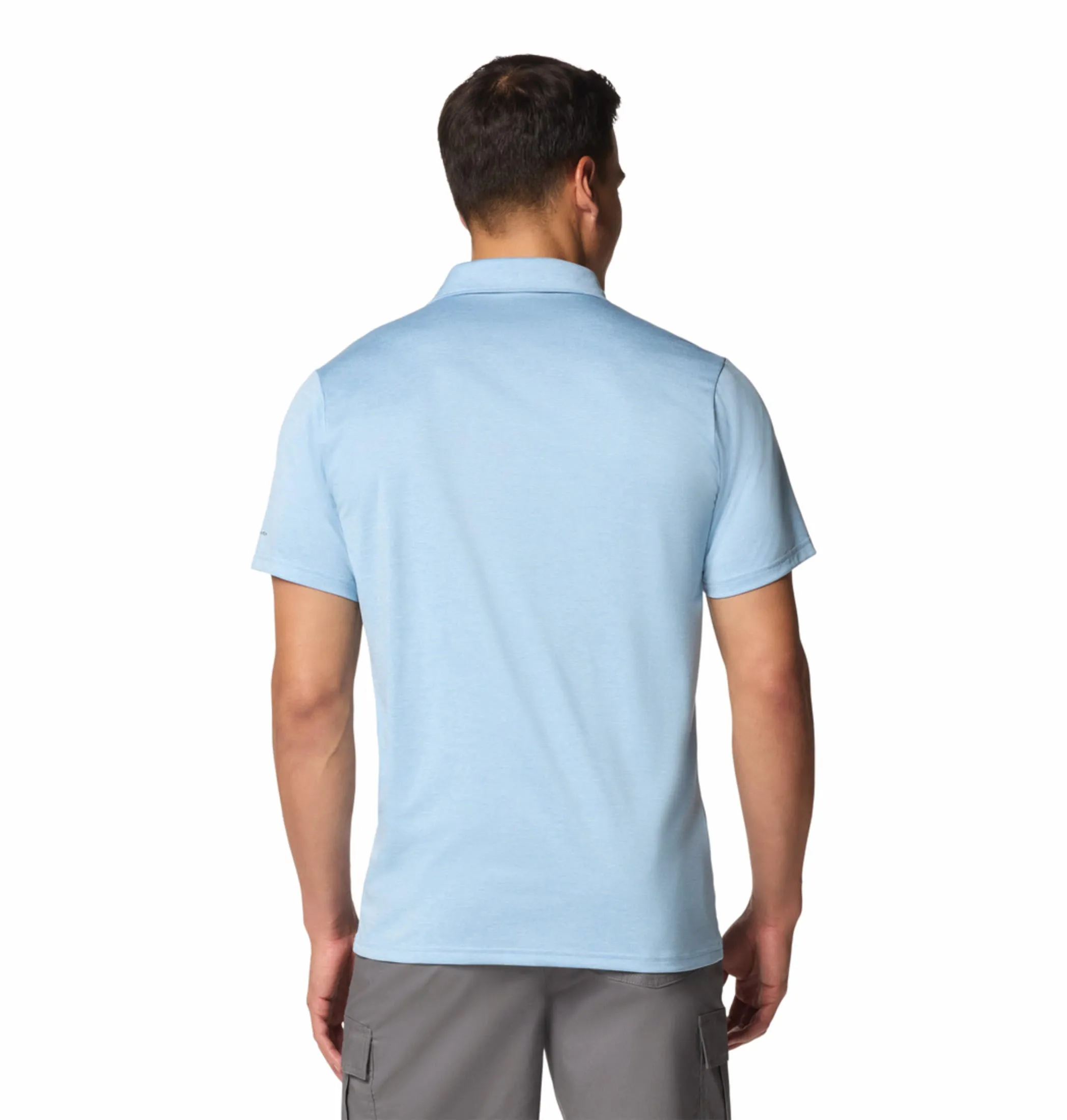 Columbia Men Blue Omni-Wick Hike Polo Tshirt