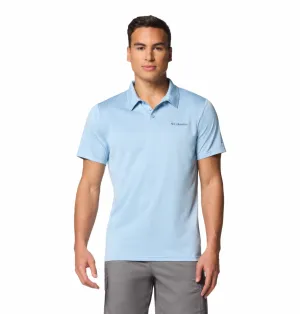 Columbia Men Blue Omni-Wick Hike Polo Tshirt