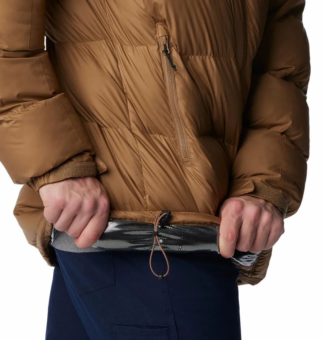 Columbia Men Brown Omni-Heat Reflective Pike Lake Parka Parka Jacket